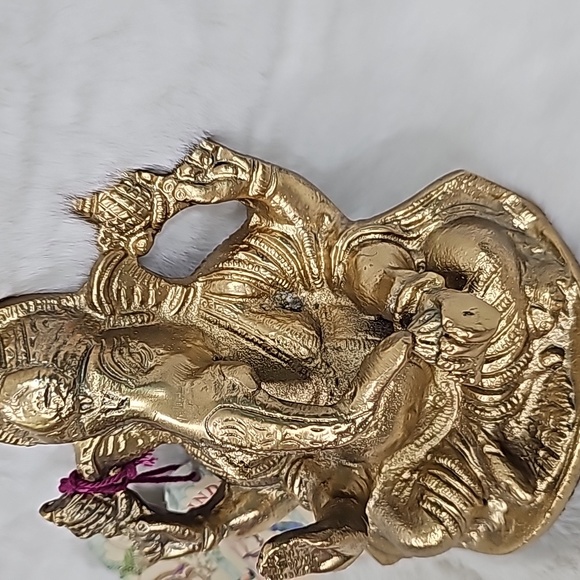 Indian Ganesh or Ganesha Ornate Hindu Elephant God Sculpture The World Traveler - Picture 2 of 6